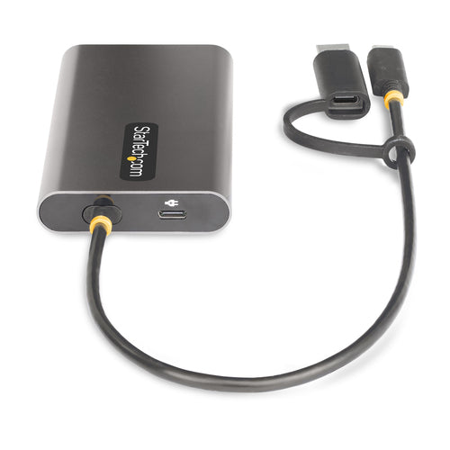 Startech Usb-C To Dual-Hdmi Adapter - Usb-C Or A To 2X HDMI - 4K 60Hz - 100W Power Deliver