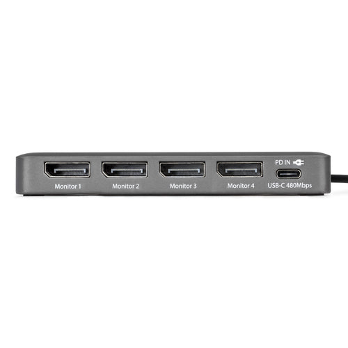 Startech Usb-C Quad-Monitor Workstation Adapter 4K 60Hz Displayport, 3 Yr