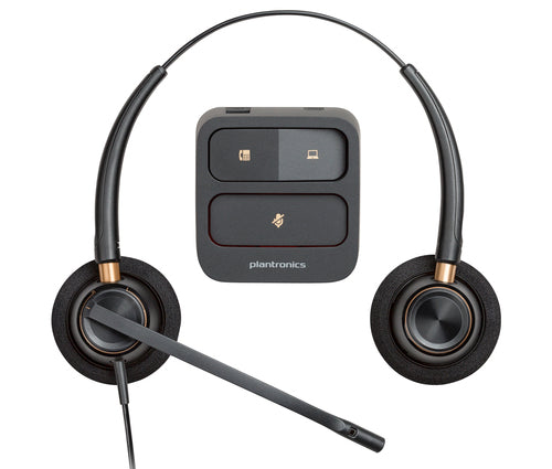 HP Poly Encorepro Hw520 Oth Corded Stereo Headset,Noise Cancelling Quick Disconnect