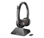 HP Poly Savi S8220 Oth Wireless MS Stereo Dect Headset, D200 Dongle, USB-A, Charge Stand