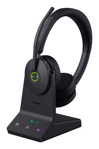 Yealink Bluetooth Dect (Wh68) Ms Headset, 4-Mic Hyrbid Anc And Noise Cancellation, Ch Base
