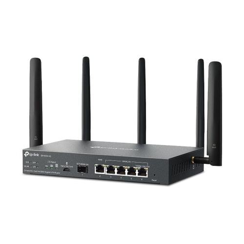 Tp-Link Omada Ax3000 4G+ Wi-Fi 6 Dual-Band Gigabit Vpn Router, Gbe Sfp(1), Lan/Wan(5), 5Yr