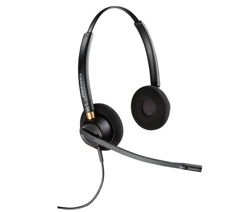 HP Poly Encorepro Hw520 Oth Corded Stereo Headset,Noise Cancelling Quick Disconnect