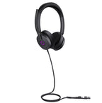 Yealink Wired (Uh48) Uc Stereoactive Noise Cancelling Headset With C To A Adapter