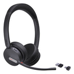 Yealink Wireless (Bh70) Ms Stereo Bluetooth Headset Bt51 Dongle, Black, C To A Adapter