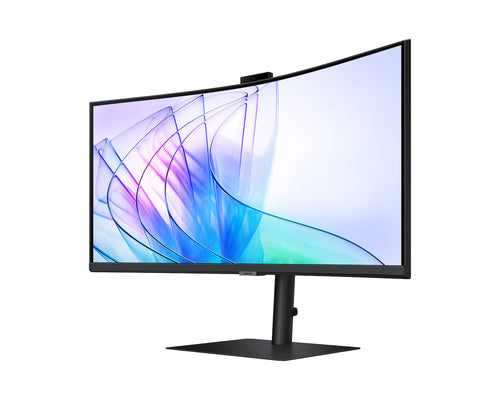 Samsung 34" Curve (21:9) Wqhd Va Monitor, Dp, Hdmi, Usb-C, Usb(2), Lan, Kvm, Webcam, 3Yr