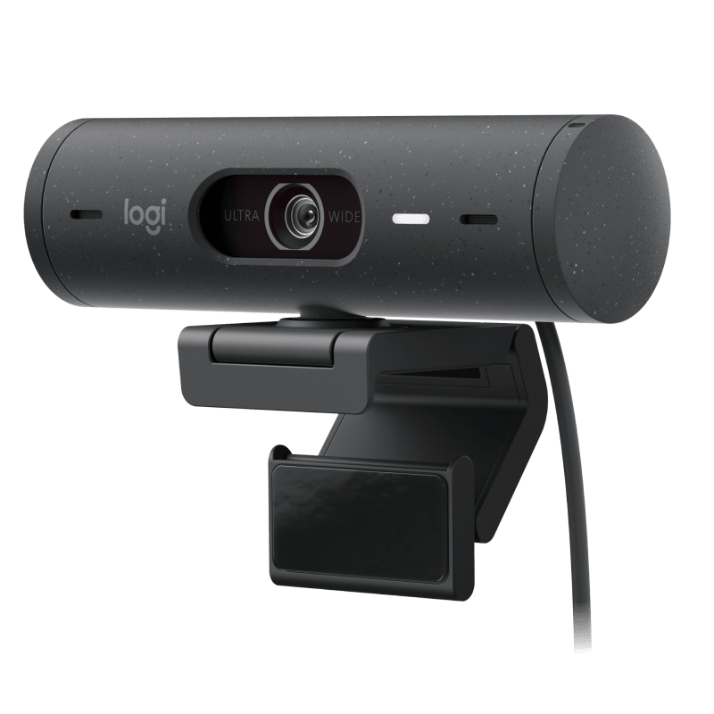 Logitech Brio 505 Webcam 1080P, Auto Framing, Dual Noise Reduction Mic, Privcy Shutter