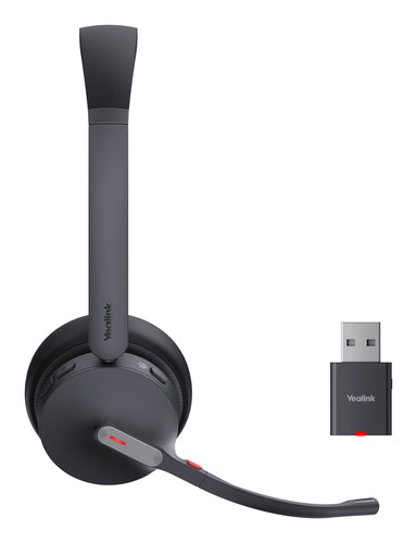 Yealink Bluetooth Dect (Wh64) Ms Stereo Hybrid Headset, Wdd60 Dect Dongle, No Base Station