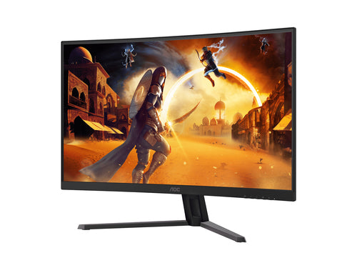 Aoc 31.5" (16:9) Curve, Qhd, 1Ms, 180Hz, Freesync, 1000R, Hdmi(2) ,Dp, 3Yr
