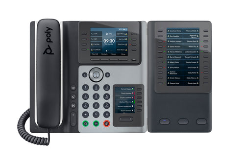 HP Poly Edge E400 Ip Phone, Noiseblock Ai And Acoustic Fence, Usb-C, No Bluetooth/Wifi