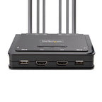 2-Port USB Dual HDMI 4K 60Hz Cable Kvm Switch W/ Audio