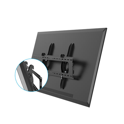Startech Tv Wall Mount, Flat, 32"-75", <75Kg, Up To 600X400 Vesa, Black, 5Yr