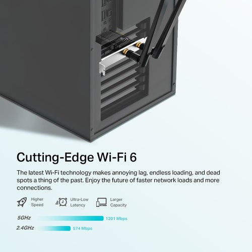 Tp-Link Archer Ax1800 Bluetooth 5.2 Wi-Fi 6 Dual-Band Pcie Adapter, 3Yr