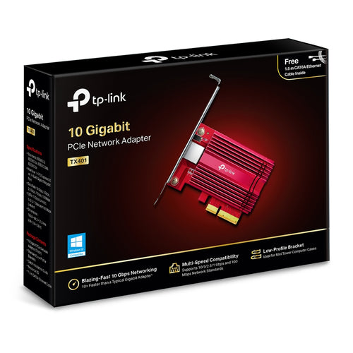 Tp-Link 10 Gigabit Pcie Network Adapter, 3Yr