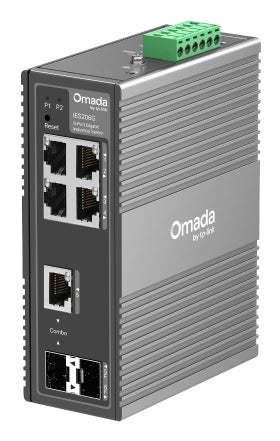 Tp-Link Omada 6-Prt Indus Managed Gigabit Switch, Gbe (4), Sfp Combo(1), Sfp(1), 5Yr