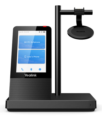 Yealink Dect Wireless (Wh66) Uc Dual Headset , 4" Touch Screen Base , Speakerphone
