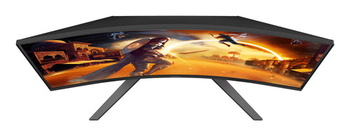 Aoc 31.5" (16:9) Curve, Qhd, 1Ms, 180Hz, Freesync, 1000R, Hdmi(2) ,Dp, 3Yr