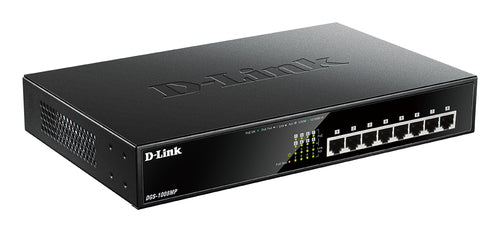D-Link 8-Port Gigabit POE Unmanaged Switch With 140W POE Budget (Metal Housing)