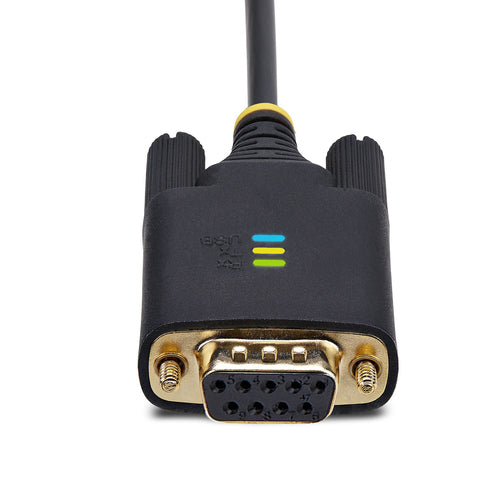 Startech 10Ft (3M) USB To Null Modem Serial Adapter Cable, Interchangeable Db9 Screws/Nuts
