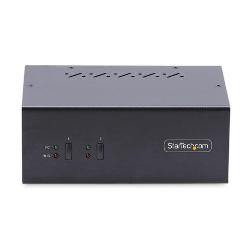 Startech 2-Port Dual-Monitor Dp Kvm Switch, 4K 60Hz, 2X USB 5Gbps, 2X USB 2.0 2Yr