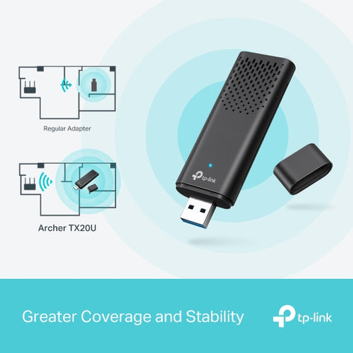 Tp-Link Archer Ax1800 Wi-Fi 6 Dual-Band USB Adapter, Usb3.0, 3Yr