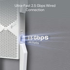 Tp-Link Be9300 Tri Band Wi-Fi 7 Range Extender, Easymesh, 2.5 Gbe(1), Ant (4), 3Yr