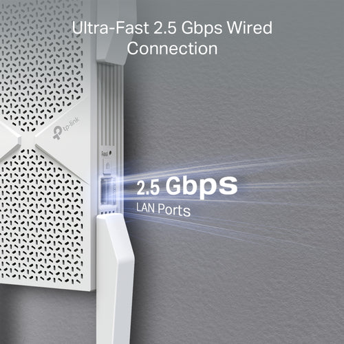 Tp-Link Be9300 Tri Band Wi-Fi 7 Range Extender, Easymesh, 2.5 Gbe(1), Ant (4), 3Yr