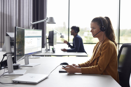 HP Poly Encorepro Hw530 Ote Corded Mono Headset,Noise Cancelling Quick Disconnect