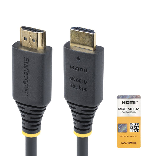 Startech 3M HDMI Cable - 4K 60Hz, 18Gbps, Black, Tpe Jacket, Ltw