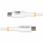 Startech 6.6Ft (2M) Usb-C Charging Cable, Charge & Sync, 240W (5A) Pd Epr, USB 2.0 Laptop