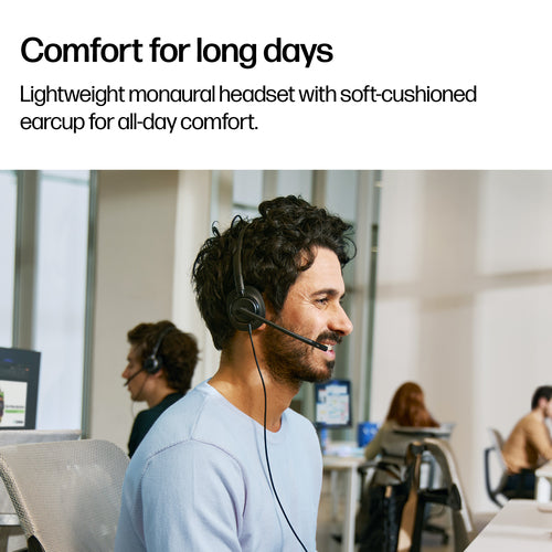 HP Poly Mission 415 Mono USB Wired Classic Headset (Foam Earcushion)