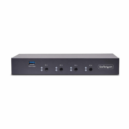Startech 4-Port Km Switch With Mouse Switching, USB Switch For Keyboard/Mouse, 3.5Mm/Usb A