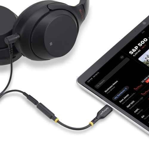 Startech Usb-C Audio Adapter To 3.5Mm Trrs Jack, Headphone Aux Dongle, 2 Yr