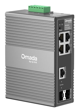 Tp-Link Omada 6-Prt Indus Managed Gigabit Switch, Gbe (4), Sfp Combo(1), Sfp(1), 5Yr