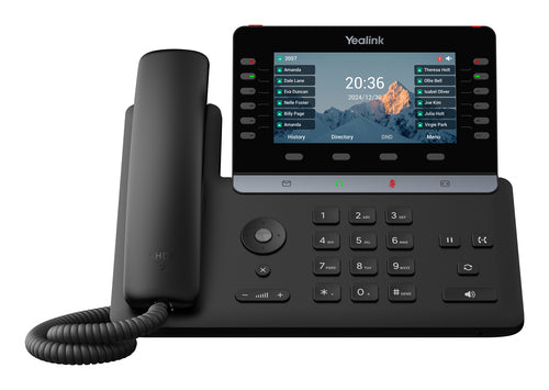 Yealink (Sip-T85W) Ip Phone, 5.5" Color Display, 16 Sip Accounts, Hd Voice, Bluetooth 5.0,