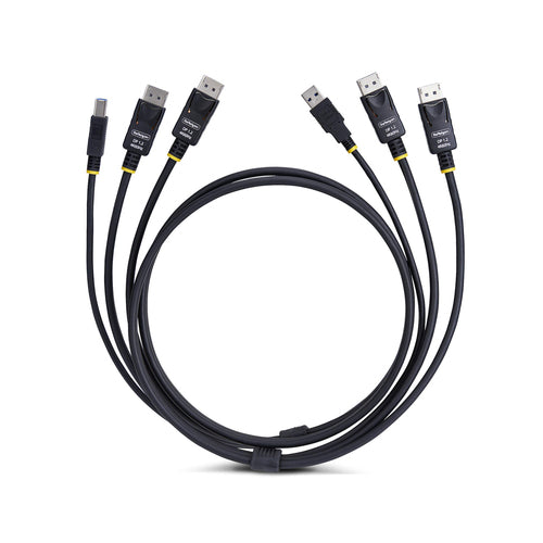 Startech 6Ft (1.8M) Dual-Displayport And USB 5Gbps Kvm Cable, 2 Yr