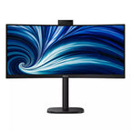 Philips 34" Curve Monitor, Wqhd Va, Hdmi(2), Dp, Usb(5), Usb-C, Lan, Kvm, Wcam, 4Yr