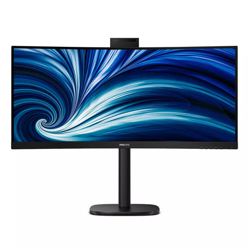 Philips 34" Curve Monitor, Wqhd Va, Hdmi(2), Dp, Usb(5), Usb-C, Lan, Kvm, Wcam, 4Yr