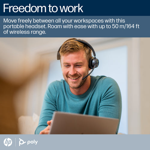 HP Poly Voyager 4310 Oth Wireless Ms Mono Headset W/Charging Stand, Bt700 Dongle , Usb-A