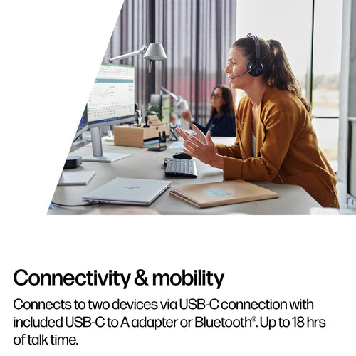 HP Poly Voyager Focus 2 Oth Wireless Ms,Anc,Bt700 Usb-C Dongle Pc/Mob Incl Usb-A Adaptor