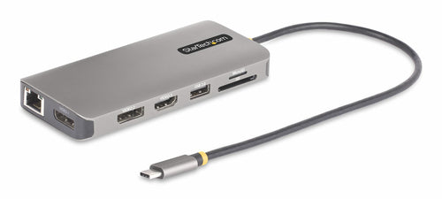 Startech Usb-C Triple-Monitor Multiport Adapter, Hdmi/Dp/Card Reader, 3 Yr