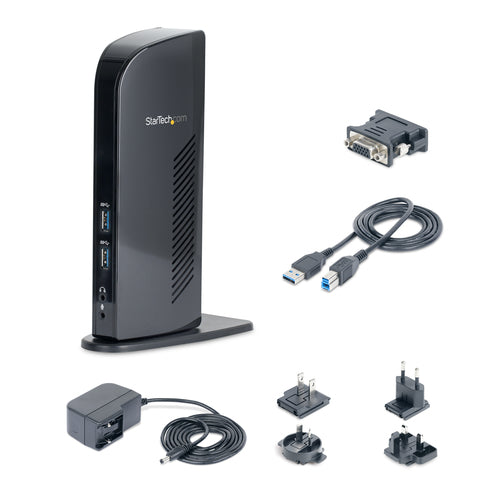 Startech USB 3.0 Dock, Dual Display, Hdmi, Dvi, Usb(6), 3Yr