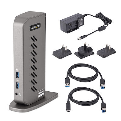Startech Usb-C Usb-A Hybrid 4K Dock, Dual Display, Hdmi(2),Dp(2),Usb(6), No Pd, 3Yr