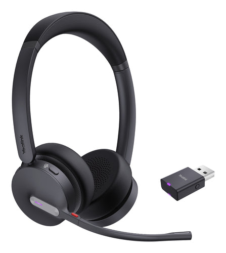 Yealink Bluetooth Dect (Wh64) Ms Stereo Hybrid Headset, Wdd60 Dect Dongle, No Base Station