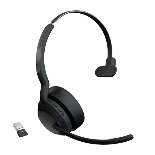 Jabra Wireless Evolve2 55 Uc Mono Bluetooth Anc Headset +Link390A, Usb-A