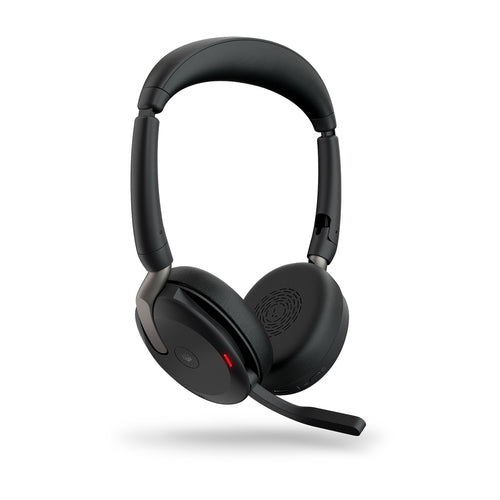 Jabra Wireless Evolve2 65 Flex Ms Stereo Bt Headset W/Charging Stand + Link390A, Usb-A