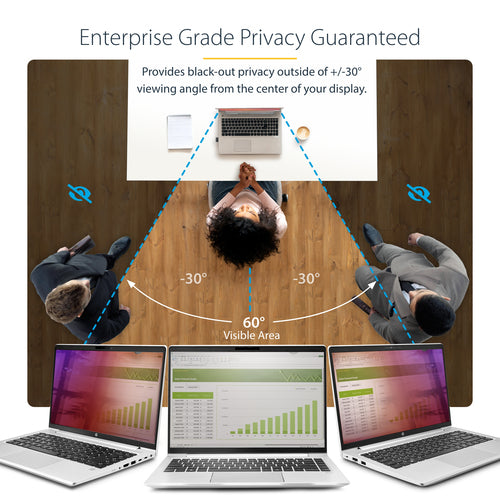 Startech 14" Gold Laptop Privacy Screen, Filter W/Enhanced Privacy, 2 Yr