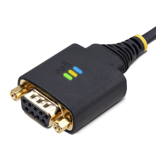 Startech 6.6Ft (2M) USB To Null Modem Serial Adapter Cable, Com Retention, Ftdi, Usb-A To