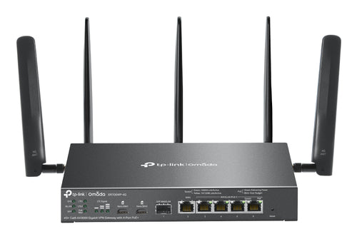 Tp-Link Omada Ax3000 4G+ Wi-Fi 6 Dual-Band Gigabit Vpn Router, Gbe Lan/Wan(5), Poe+, 5Yr