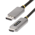 Startech 2M Dp To HDMI Adapter Cable, 8K 60Hz, 4K 144Hz, Hdr10, Dp 1.4 To HDMI 2.1 Avc, Dp